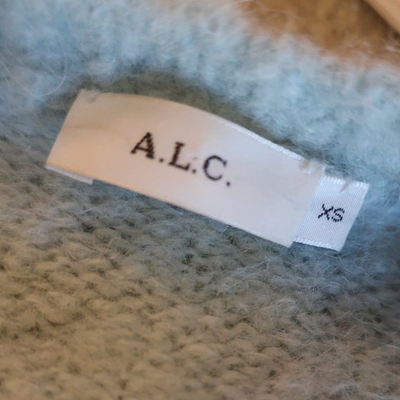 Womens Alpaca and Wool A.L.C. Blue Sweater XS * - Picture 7 of 8